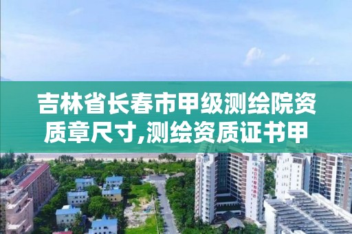 吉林省长春市甲级测绘院资质章尺寸,测绘资质证书甲级