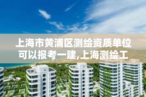 上海市黄浦区测绘资质单位可以报考一建,上海测绘工程师职称评定条件及流程。