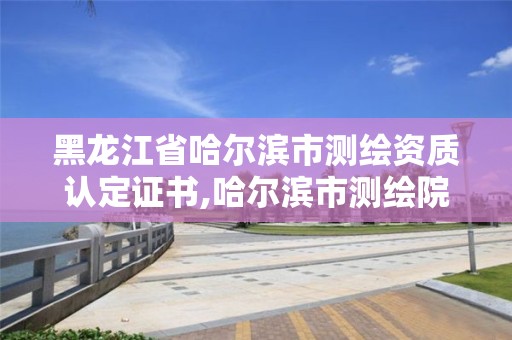 黑龙江省哈尔滨市测绘资质认定证书,哈尔滨市测绘院