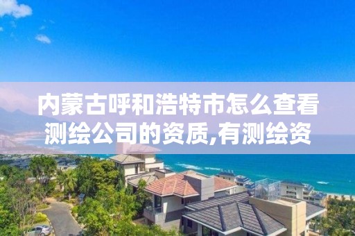 内蒙古呼和浩特市怎么查看测绘公司的资质,有测绘资质的单位在哪查询