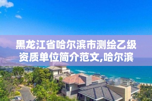 黑龙江省哈尔滨市测绘乙级资质单位简介范文,哈尔滨测绘公司有哪些。