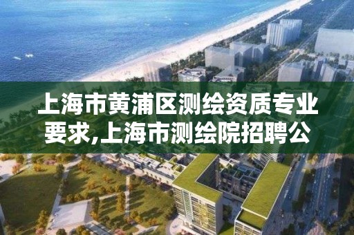 上海市黄浦区测绘资质专业要求,上海市测绘院招聘公告