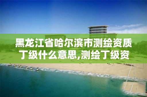 黑龙江省哈尔滨市测绘资质丁级什么意思,测绘丁级资质申报条件