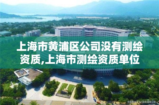 上海市黄浦区公司没有测绘资质,上海市测绘资质单位名单