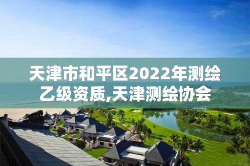 天津市和平区2022年测绘乙级资质,天津测绘协会