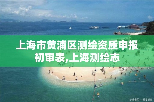 上海市黄浦区测绘资质申报初审表,上海测绘志