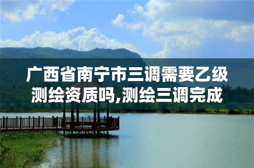 广西省南宁市三调需要乙级测绘资质吗,测绘三调完成后还有什么项目。