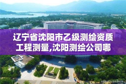 辽宁省沈阳市乙级测绘资质工程测量,沈阳测绘公司哪家强哪家好