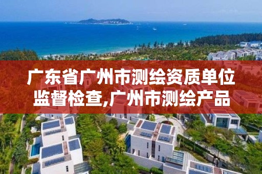 广东省广州市测绘资质单位监督检查,广州市测绘产品质量检验中心