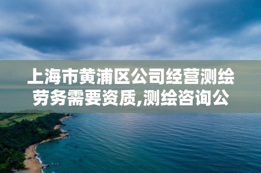 上海市黄浦区公司经营测绘劳务需要资质,测绘咨询公司经营范围