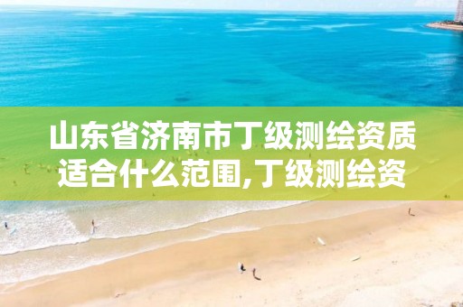 山东省济南市丁级测绘资质适合什么范围,丁级测绘资质执业范围。