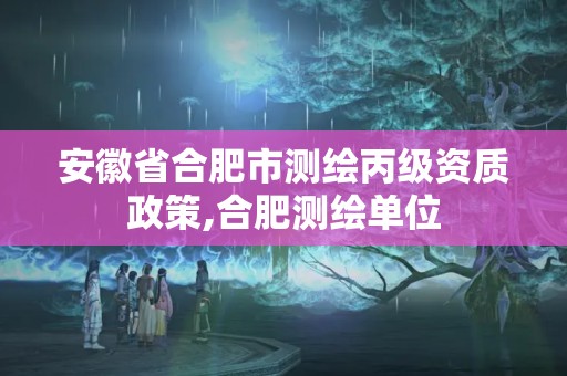 安徽省合肥市测绘丙级资质政策,合肥测绘单位