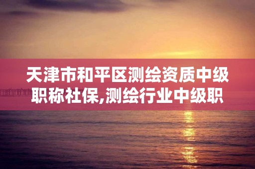 天津市和平区测绘资质中级职称社保,测绘行业中级职称