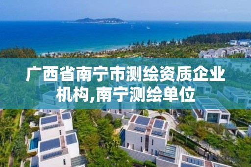 广西省南宁市测绘资质企业机构,南宁测绘单位