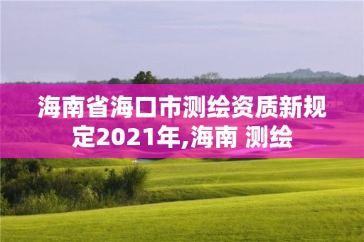 海南省海口市测绘资质新规定2021年,海南 测绘