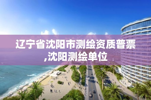 辽宁省沈阳市测绘资质普票,沈阳测绘单位