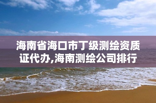 海南省海口市丁级测绘资质证代办,海南测绘公司排行榜