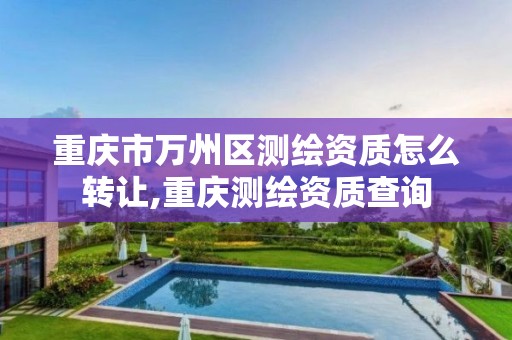 重庆市万州区测绘资质怎么转让,重庆测绘资质查询