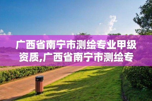 广西省南宁市测绘专业甲级资质,广西省南宁市测绘专业甲级资质企业名单