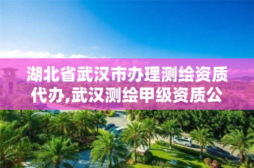 湖北省武汉市办理测绘资质代办,武汉测绘甲级资质公司