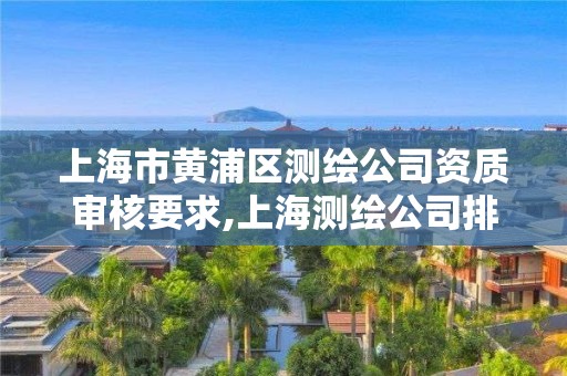 上海市黄浦区测绘公司资质审核要求,上海测绘公司排名名单