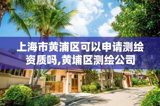 上海市黄浦区可以申请测绘资质吗,黄埔区测绘公司