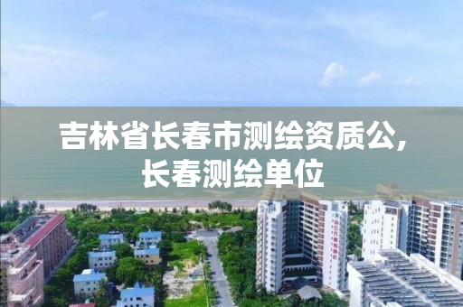 吉林省长春市测绘资质公,长春测绘单位