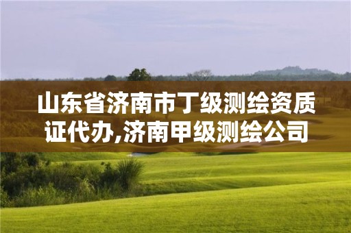 山东省济南市丁级测绘资质证代办,济南甲级测绘公司