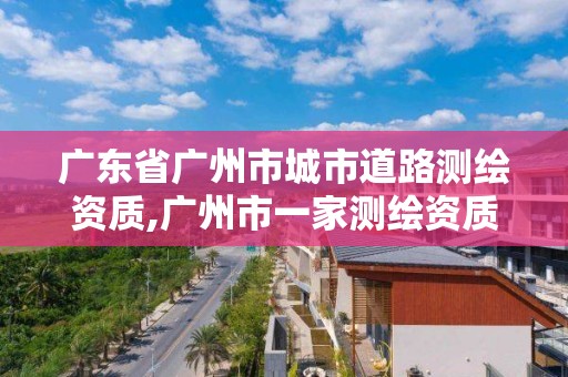 广东省广州市城市道路测绘资质,广州市一家测绘资质单位。