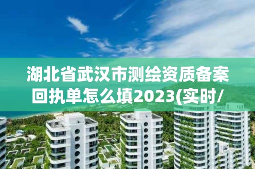 湖北省武汉市测绘资质备案回执单怎么填2023(实时/更新中)