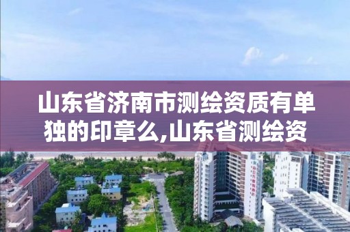 山东省济南市测绘资质有单独的印章么,山东省测绘资质专用章 丁级。