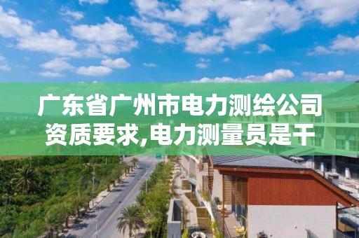 广东省广州市电力测绘公司资质要求,电力测量员是干什么的