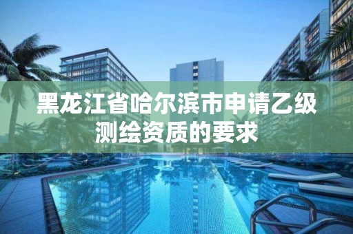 黑龙江省哈尔滨市申请乙级测绘资质的要求