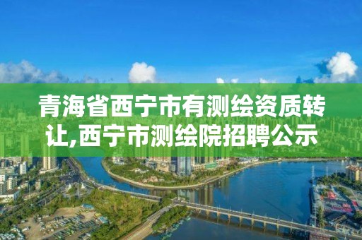 青海省西宁市有测绘资质转让,西宁市测绘院招聘公示