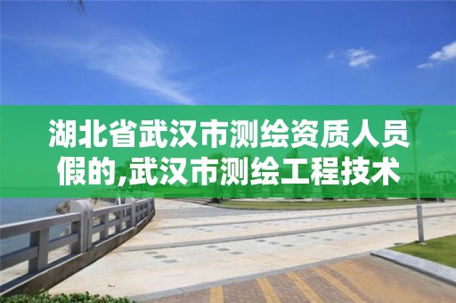 湖北省武汉市测绘资质人员假的,武汉市测绘工程技术规定