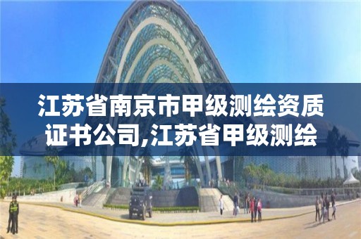 江苏省南京市甲级测绘资质证书公司,江苏省甲级测绘资质单位。