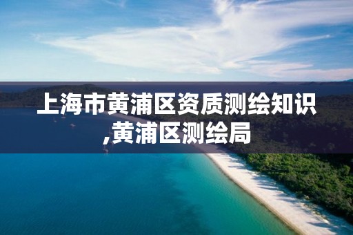 上海市黄浦区资质测绘知识,黄浦区测绘局