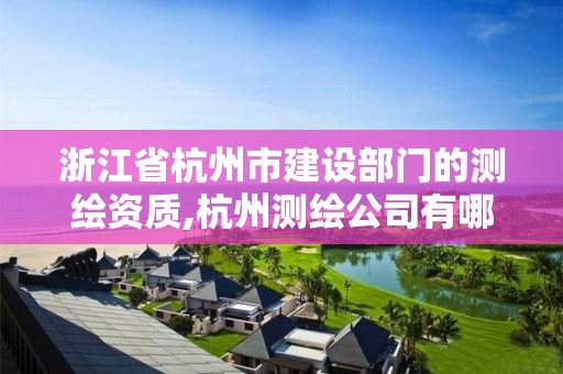 浙江省杭州市建设部门的测绘资质,杭州测绘公司有哪几家