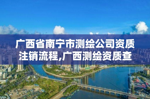 广西省南宁市测绘公司资质注销流程,广西测绘资质查询 广西省南宁市测绘公司资质注销流程,广西测绘资质查询