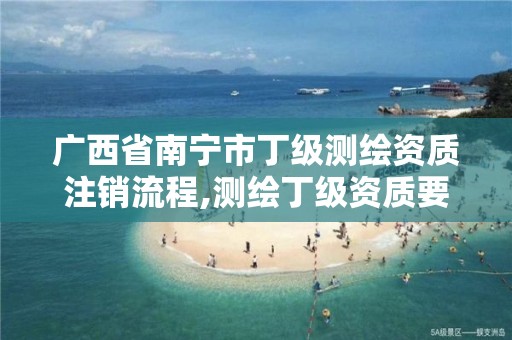 广西省南宁市丁级测绘资质注销流程,测绘丁级资质要求