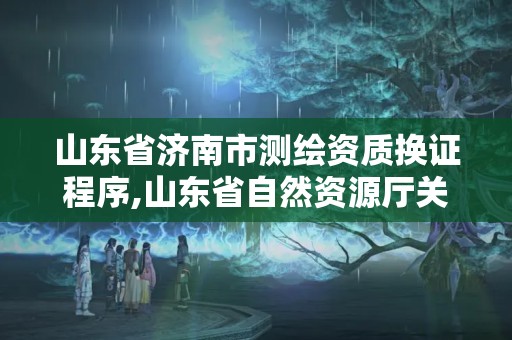 山东省济南市测绘资质换证程序,山东省自然资源厅关于延长测绘资质证书有效期的公告