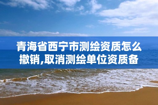 青海省西宁市测绘资质怎么撤销,取消测绘单位资质备案