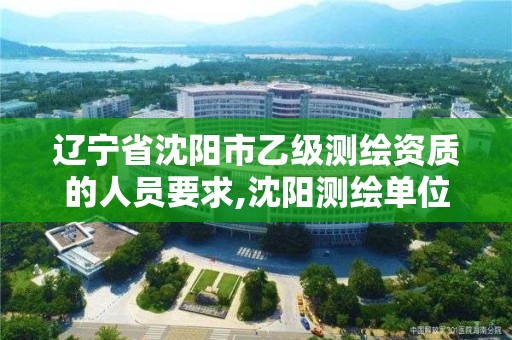 辽宁省沈阳市乙级测绘资质的人员要求,沈阳测绘单位招聘