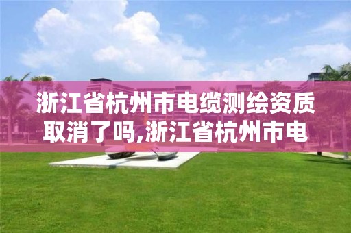 浙江省杭州市电缆测绘资质取消了吗,浙江省杭州市电缆测绘资质取消了吗今年