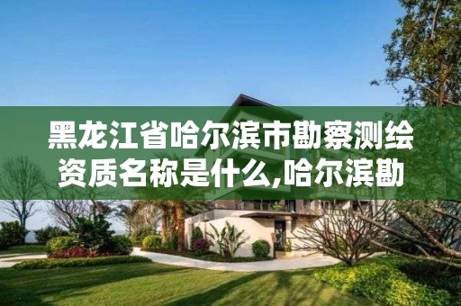 黑龙江省哈尔滨市勘察测绘资质名称是什么,哈尔滨勘测公司。