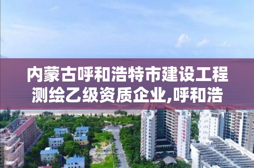 内蒙古呼和浩特市建设工程测绘乙级资质企业,呼和浩特市勘察测绘研究院