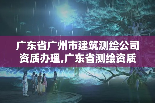 广东省广州市建筑测绘公司资质办理,广东省测绘资质办理流程