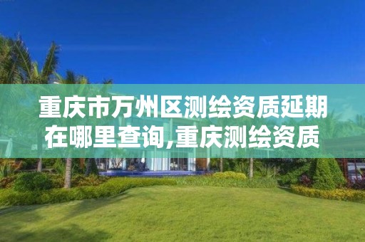 重庆市万州区测绘资质延期在哪里查询,重庆测绘资质乙级申报条件