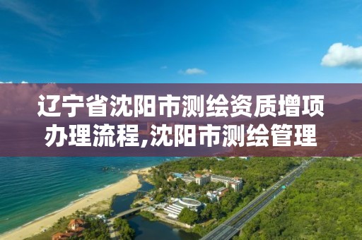 辽宁省沈阳市测绘资质增项办理流程,沈阳市测绘管理办公室。