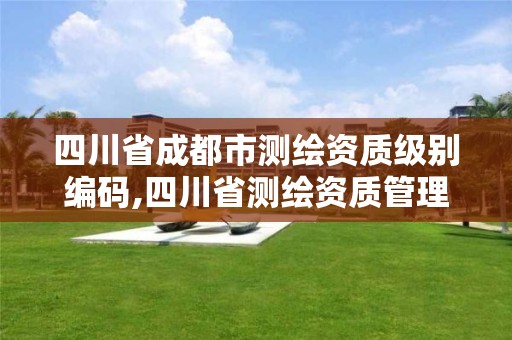 四川省成都市测绘资质级别编码,四川省测绘资质管理办法